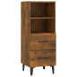 Credenza Rovere Fumo 34,5x34x90 cm in Legno Multistrato Credenza Rovere Fumo 34,5x34x90 cm in Legno Multistrato
