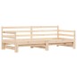 Divano Letto con Letto Estraibile 80x200cm Legno Massello Pino