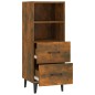 Credenza Rovere Fumo 34,5x34x90 cm in Legno Multistrato Credenza Rovere Fumo 34,5x34x90 cm in Legno Multistrato