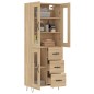 Credenza Rovere Sonoma 69,5x34x180 cm in Legno Multistrato Credenza Rovere Sonoma 69,5x34x180 cm in Legno Multistrato