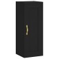 vidaXL Credenza Nera 34,5x34x180 cm in Legno Multistrato vidaXL Credenza Nera 34,5x34x180 cm in Legno Multistrato