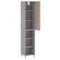 Credenza Grigio Sonoma 34,5x34x180 cm in Legno Multistrato Credenza Grigio Sonoma 34,5x34x180 cm in Legno Multistrato