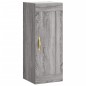 Credenza Grigio Sonoma 34,5x34x180 cm in Legno Multistrato Credenza Grigio Sonoma 34,5x34x180 cm in Legno Multistrato