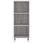 Credenza Grigio Sonoma 34,5x34x180 cm in Legno Multistrato Credenza Grigio Sonoma 34,5x34x180 cm in Legno Multistrato