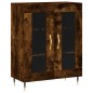 Credenza Rovere Fumo 69,5x34x180 cm in Legno Multistrato Credenza Rovere Fumo 69,5x34x180 cm in Legno Multistrato