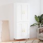 Credenza Bianca 69,5x34x180 cm in Legno Multistrato Credenza Bianca 69,5x34x180 cm in Legno Multistrato