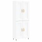 Credenza Bianca 69,5x34x180 cm in Legno Multistrato Credenza Bianca 69,5x34x180 cm in Legno Multistrato