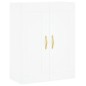 Credenza Bianca 69,5x34x180 cm in Legno Multistrato Credenza Bianca 69,5x34x180 cm in Legno Multistrato