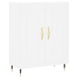 Credenza Bianca 69,5x34x180 cm in Legno Multistrato Credenza Bianca 69,5x34x180 cm in Legno Multistrato