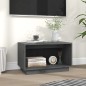 Mobile Porta TV Grigio 60x35x35 cm in Legno Massello di Pino Mobile Porta TV Grigio 60x35x35 cm in Legno Massello di Pino