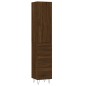 Credenza Rovere Marrone 34,5x34x180 cm in Legno Multistrato Credenza Rovere Marrone 34,5x34x180 cm in Legno Multistrato