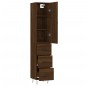 Credenza Rovere Marrone 34,5x34x180 cm in Legno Multistrato Credenza Rovere Marrone 34,5x34x180 cm in Legno Multistrato