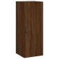 Credenza Rovere Marrone 34,5x34x180 cm in Legno Multistrato Credenza Rovere Marrone 34,5x34x180 cm in Legno Multistrato