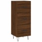 Credenza Rovere Marrone 34,5x34x180 cm in Legno Multistrato Credenza Rovere Marrone 34,5x34x180 cm in Legno Multistrato