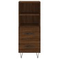 Credenza Rovere Marrone 34,5x34x180 cm in Legno Multistrato Credenza Rovere Marrone 34,5x34x180 cm in Legno Multistrato