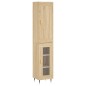 Credenza Rovere Sonoma 34,5x34x180 cm in Legno Multistrato Credenza Rovere Sonoma 34,5x34x180 cm in Legno Multistrato