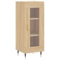 Credenza Rovere Sonoma 34,5x34x180 cm in Legno Multistrato Credenza Rovere Sonoma 34,5x34x180 cm in Legno Multistrato