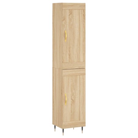 Credenza Rovere Sonoma 34,5x34x180 cm in Legno Multistrato