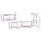 Mobili Porta TV 4 pz Marrone Miele in Legno Massello di Pino Mobili Porta TV 4 pz Marrone Miele in Legno Massello di Pino