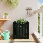 vidaXL Fioriera Giardino a Recinzione Nera 60x60x60 cm Massello Pino vidaXL Fioriera Giardino a Recinzione Nera 60x60x60 cm Massello Pino