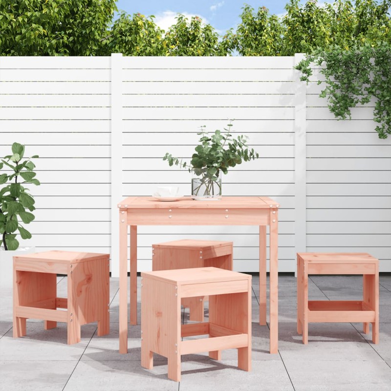 Set da Pranzo per Giardino 5 pz in Legno Massello di Douglas Set da Pranzo per Giardino 5 pz in Legno Massello di Douglas