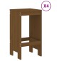 Set Bar da Giardino 5 pz Miele in Legno Massello di Pino Set Bar da Giardino 5 pz Miele in Legno Massello di Pino