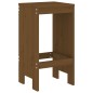 Set Bar da Giardino 5 pz Miele in Legno Massello di Pino Set Bar da Giardino 5 pz Miele in Legno Massello di Pino