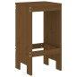 Set Bar da Giardino 7 pz Miele in Legno Massello di Pino Set Bar da Giardino 7 pz Miele in Legno Massello di Pino