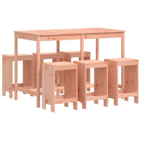 Set da Bar da Giardino 7 pz in Legno Massello di Douglas