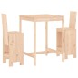 Set Bar da Giardino 3 pz in Legno Massello di Pino Set Bar da Giardino 3 pz in Legno Massello di Pino