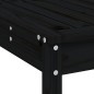 Set Bar da Giardino 9 pz Nero in Legno Massello di Pino Set Bar da Giardino 9 pz Nero in Legno Massello di Pino