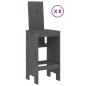 Set Bar da Giardino 9 pz Grigio in Legno Massello di Pino Set Bar da Giardino 9 pz Grigio in Legno Massello di Pino