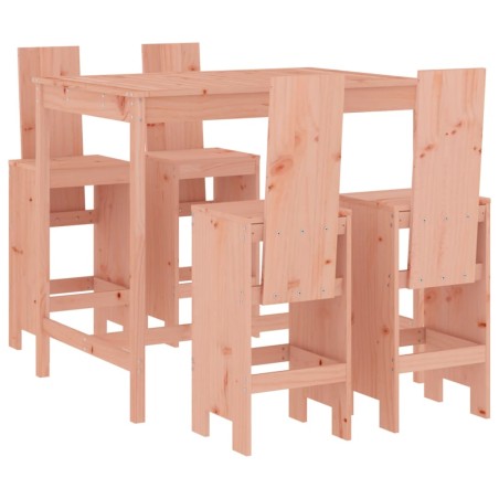 Set da Bar da Giardino 5 pz in Legno Massello di Douglas