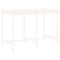 Set Bar da Giardino 7 pz Bianco in Legno Massello di Pino Set Bar da Giardino 7 pz Bianco in Legno Massello di Pino