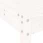 Set Bar da Giardino 7 pz Bianco in Legno Massello di Pino Set Bar da Giardino 7 pz Bianco in Legno Massello di Pino