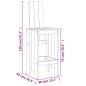 Set Bar da Giardino 7 pz Bianco in Legno Massello di Pino Set Bar da Giardino 7 pz Bianco in Legno Massello di Pino