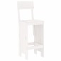 Set Bar da Giardino 7 pz Bianco in Legno Massello di Pino Set Bar da Giardino 7 pz Bianco in Legno Massello di Pino