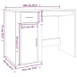 Scrivania Rovere Sonoma 100x49x75 cm in Legno Multistrato Scrivania Rovere Sonoma 100x49x75 cm in Legno Multistrato