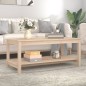 Tavolino da Salotto 110x55x45 cm Legno Massello di Pino