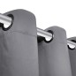 2 Pz Tende Oscuranti con Occhielli in Metallo 135x175 cm Grigie 2 Pz Tende Oscuranti con Occhielli in Metallo 135x175 cm Grigie