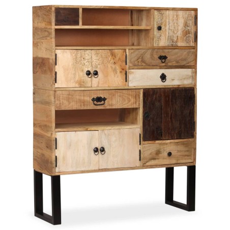 Credenza in Legno Massello di Mango 100x30x130 cm