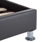 Giroletto con LED Grigio in Similpelle 120x200 cm Giroletto con LED Grigio in Similpelle 120x200 cm