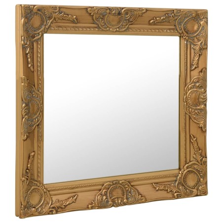 vidaXL Specchio da Parete Stile Barocco 50x50 cm Oro