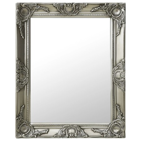 vidaXL Specchio da Parete Stile Barocco 50x60 cm Argento