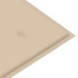 Panca Batavia con Cuscino Beige 120 cm in Massello di Teak Panca Batavia con Cuscino Beige 120 cm in Massello di Teak