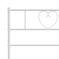 Giroletto con Testiera e Pediera Metallo Bianco 150x200 cm Giroletto con Testiera e Pediera Metallo Bianco 150x200 cm