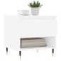 Tavolino da Salotto Bianco 50x46x50 cm in Legno Multistrato Tavolino da Salotto Bianco 50x46x50 cm in Legno Multistrato