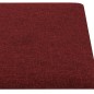 Pannelli Murali 12 pz Rosso Vino 30x15 cm Tessuto 0,54 m² Pannelli Murali 12 pz Rosso Vino 30x15 cm Tessuto 0,54 m²