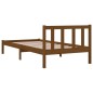 Giroletto Miele Legno Massello di Pino 90x190cm Small Single Giroletto Miele Legno Massello di Pino 90x190cm Small Single