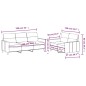 Set di Divani 2 pz con Cuscini Marrone in Tessuto Set di Divani 2 pz con Cuscini Marrone in Tessuto